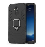 Keysion Custodia Huawei Mate 20 Lite - Custodia magnetica antiurto Cover in TPU nera + cavalletto