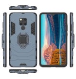 Keysion Huawei Mate 30 Case - Magnetic Shockproof Case Cover Cas TPU Blue + Kickstand