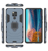 Keysion Huawei Mate 20 Lite Case - Magnetic Shockproof Case Cover Cas TPU Blue + Kickstand