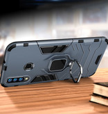 Keysion Etui Huawei Honor 20 Pro - Magnetyczne, Wstrząsoodporne Etui Cas TPU Niebieskie + Podpórka