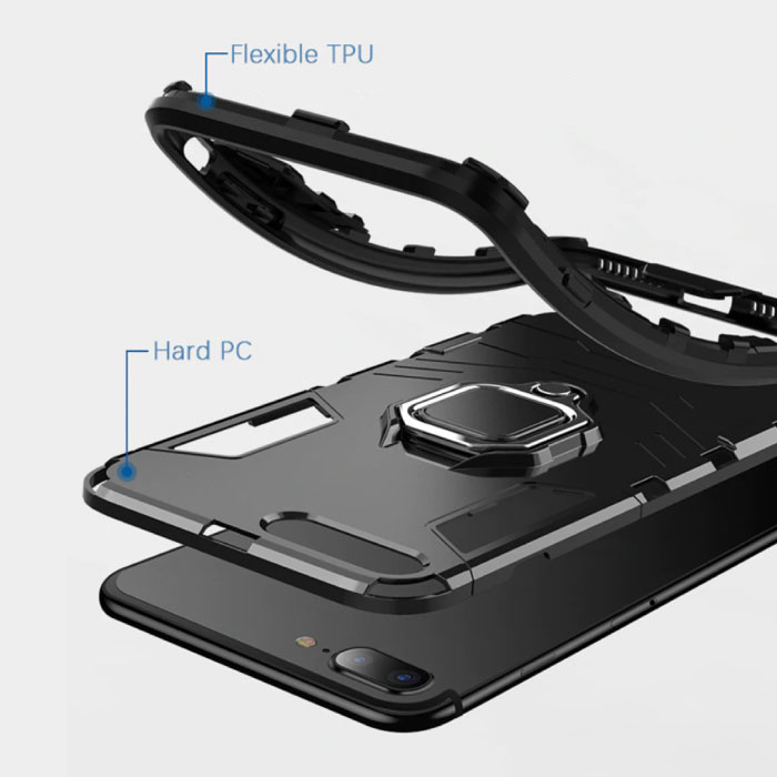 Prueba de choque magnético la cubierta del caso de TPU Cas - Pro Caso Huawei  P20