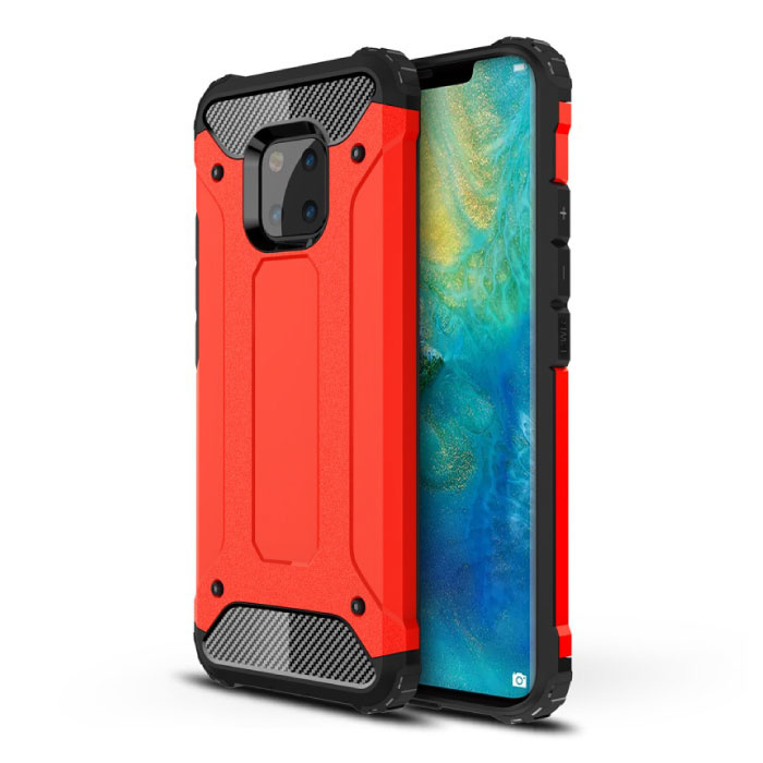 Coque Huawei Mate 20 Pro Armor - Housse en silicone TPU Cas Rouge