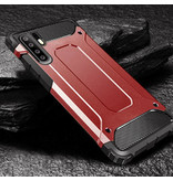 Stuff Certified® Custodia con armatura per Huawei P30 Lite - Custodia in silicone TPU Custodia rossa