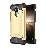 Stuff Certified® Funda Armor para Huawei P40 Lite - Funda de silicona TPU Funda Cas Gold