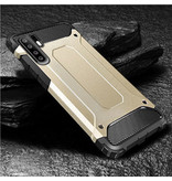 Stuff Certified® Huawei Mate 20 Lite Armor Case - Silicone TPU Case Cover Cas Gold