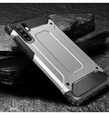 Stuff Certified® Huawei P20 Armor Case - Silikon TPU Case Cover Cas Silber