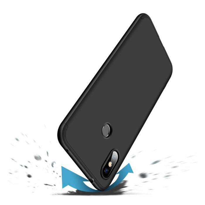 Stuff Certified® Xiaomi Redmi 7 Full Cover - Boîtier 360 ° + Protecteur d'écran en verre trempé Noir