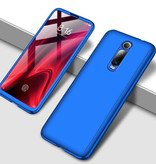 Stuff Certified® Xiaomi Redmi 6 Full Cover - Coque 360 ° Body Case + Protecteur d'écran Verre Trempé Bleu