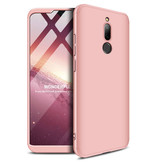 Stuff Certified® Xiaomi Redmi 6 Full Cover - 360 ° Gehäusetasche + Displayschutzfolie Gehärtetes Glas Pink