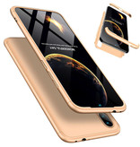 Stuff Certified® Xiaomi Redmi 5 Full Cover - 360 ° Body Case Case + Screen Protector Tempered Glass Gold