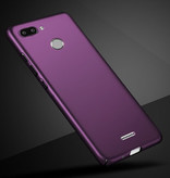 Stuff Certified® Xiaomi Redmi 6 Pro Full Cover - 360 ° Body Case Case + Screen Protector Tempered Glass Purple