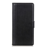 Stuff Certified® Skórzany portfel z klapką Xiaomi Redmi Note 4 - portfel ze skóry PU Pokrowiec Cas w kolorze czarnym