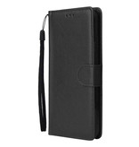 Stuff Certified® Étui en cuir à rabat Xiaomi Redmi Note 4X - Étui en cuir PU avec étui en cuir noir