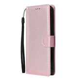 Stuff Certified® Xiaomi Redmi Note 4 Portafoglio in pelle con custodia a libro - Custodia con custodia in pelle PU Custodia rosa