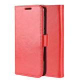 Stuff Certified® Xiaomi Redmi Note 4 Flip Leather Case Wallet - PU Leather Wallet Cover Cas Case Red