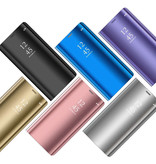 Stuff Certified® Etui à Rabat Xiaomi Redmi 9 Smart Mirror Rose