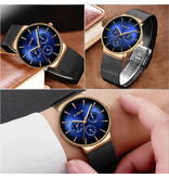 Lige Luxury Watch Men - Anologue Quartz Movement for Men Black