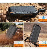Stuff Certified® Solar Power Bank con 3 Porte 26.800mAh - Torcia Incorporata - Caricabatteria Caricabatteria Esterno di Emergenza Arancione Sole