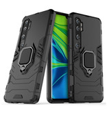 Keysion Coque Xiaomi Redmi Note 7 - Coque Antichoc Magnétique Cas TPU Noir + Béquille