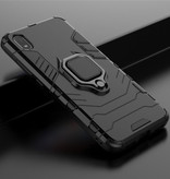 Keysion Coque Xiaomi Redmi Note 7 - Coque Antichoc Magnétique Cas TPU Noir + Béquille