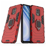 Keysion Coque Xiaomi Redmi 8A - Coque Antichoc Magnétique Cas TPU Rouge + Béquille