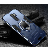 Keysion Xiaomi Redmi 8A Hoesje  - Magnetisch Shockproof Case Cover Cas TPU Blauw + Kickstand