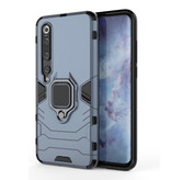 Keysion Xiaomi Redmi Note 9S Case - Magnetic Shockproof Case Cover Cas TPU Blue + Kickstand