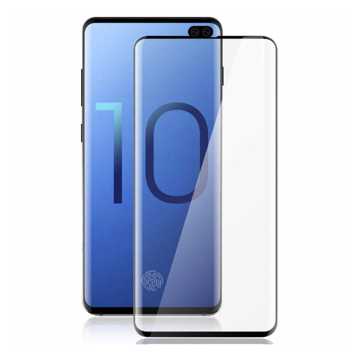 Pellicola salvaschermo a copertura totale per Samsung Galaxy S10 Plus. Pellicola in vetro temperato 9D