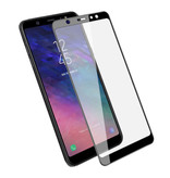 Stuff Certified® Paquete de 2 Samsung Galaxy A8 Plus 2018 Protector de pantalla de cubierta completa 9D Película de vidrio templado Gafas de vidrio templado