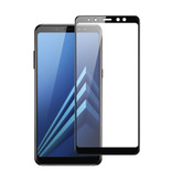 Stuff Certified® 2-Pack Samsung Galaxy A8 Plus 2018 Full Cover Screen Protector 9D Tempered Glass Film Gehard Glas Glazen