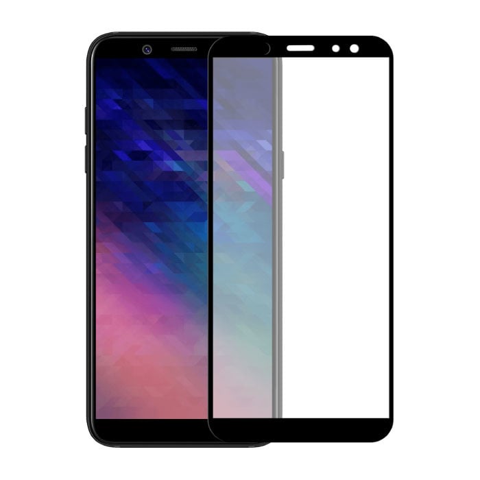 2-Pack Samsung Galaxy A6 2018 Full Cover Screen Protector 9D Tempered Glass Film Tempered Glass Glasses