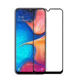 Stuff Certified® Samsung Galaxy A20 Full Cover Displayschutzfolie 9D gehärtete Glasfolie gehärtete Glasbrille