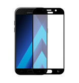 Stuff Certified® Paquete de 2 protectores de pantalla de cubierta completa para Samsung Galaxy A3 2017 9D Película de vidrio templado Gafas de vidrio templado