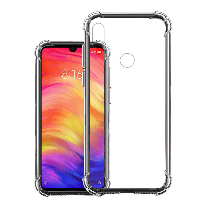 Custodia protettiva trasparente per Xiaomi Redmi 7 - Cover trasparente in silicone TPU anti-shock