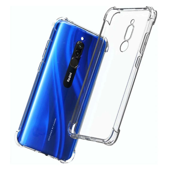 Custodia protettiva trasparente per Xiaomi Redmi 8 - Cover trasparente in silicone TPU anti-shock