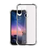 Stuff Certified® Coque Bumper Transparente Xiaomi Redmi Note 6 Pro - Coque Transparente Silicone TPU Anti-Choc