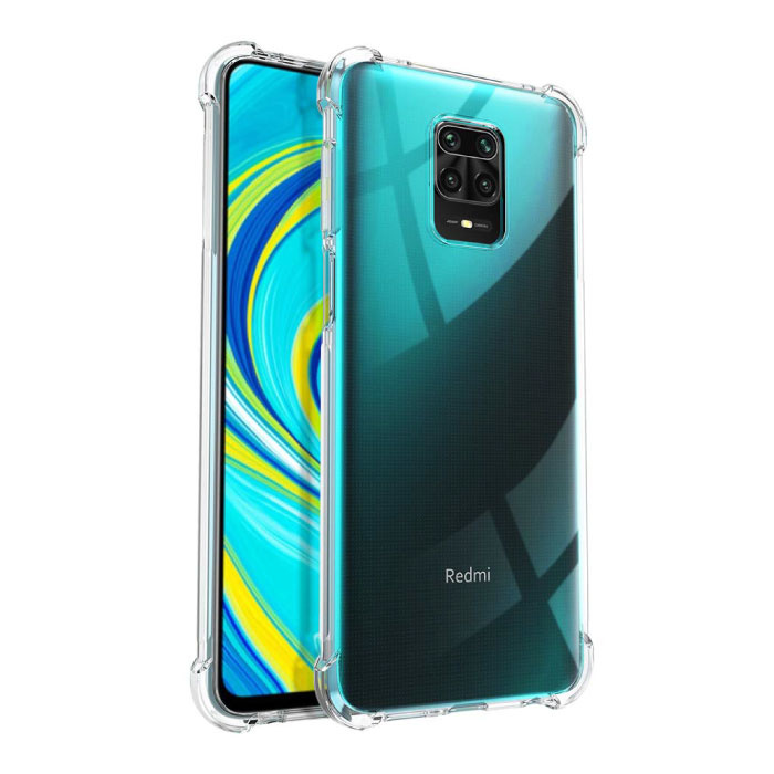 Przezroczysty pokrowiec na zderzak Xiaomi Redmi Note 9 Pro - przezroczysty pokrowiec Silikon TPU Anti-Shock