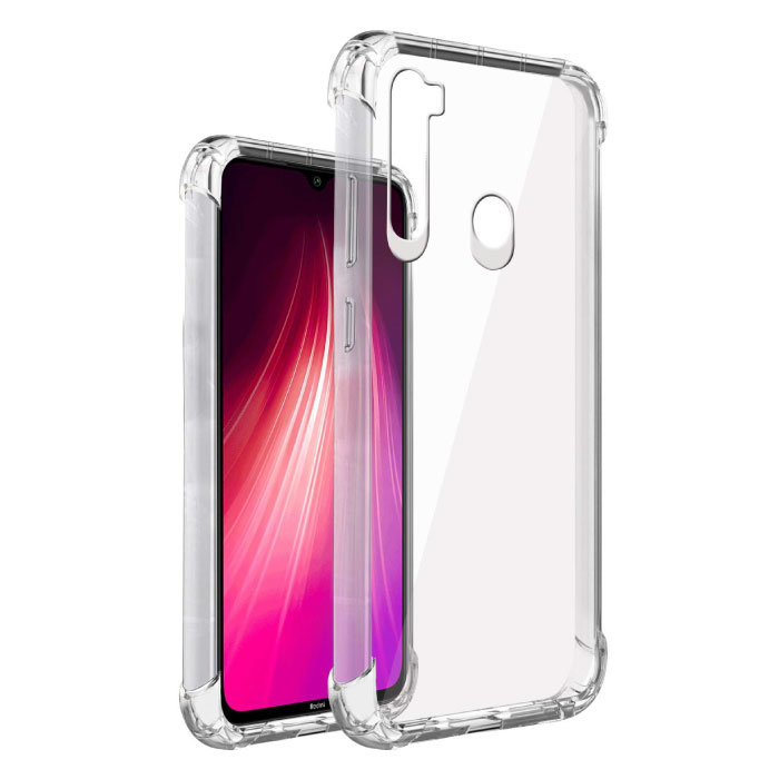 Xiaomi Redmi Note 8T Transparent Bumper Case - Clear Case Cover Silicone TPU Anti-Shock