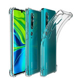 Stuff Certified® Custodia protettiva trasparente per Xiaomi Mi Note 10 - Cover trasparente in silicone TPU anti-shock