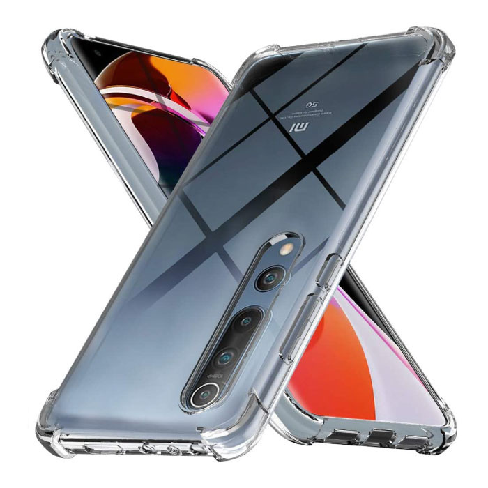 Stuff Certified® Xiaomi Mi Note 10 Pro Transparente Stoßstangenhülle - Klare Hülle Silikon TPU Anti-Shock