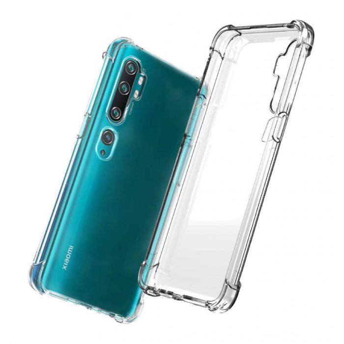 Stuff Certified® Xiaomi Mi Note 10 Pro Transparente Stoßstangenhülle - Klare Hülle Silikon TPU Anti-Shock