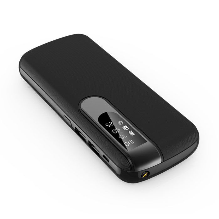 Powerbank 50.000 mAh Doppia porta USB 2x - Display a LED e torcia - Caricabatteria esterno per batteria di emergenza Caricabatterie nero