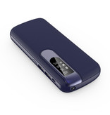 Allpowers Powerbank 50.000mAh Dual 2x USB Poort  - LED Display en Zaklamp - Externe Noodaccu Batterij Oplader Charger Blauw