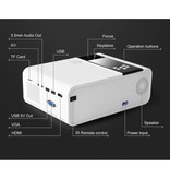 Thundeal Mini proyector LED TD90 - Reproductor multimedia doméstico Mini Beamer