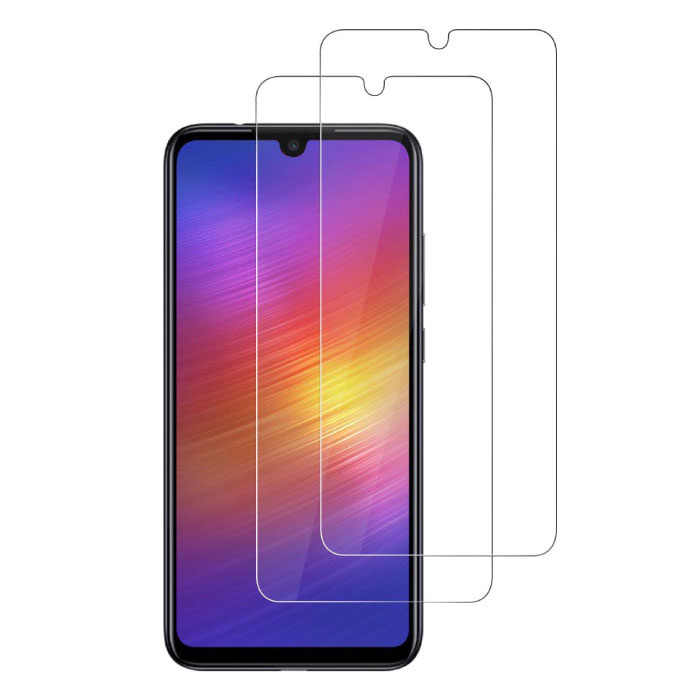 Stuff Certified® 2er-Pack Xiaomi Redmi Note 7 Displayschutzfolie aus gehärtetem Glas Filmglas aus gehärtetem Glas