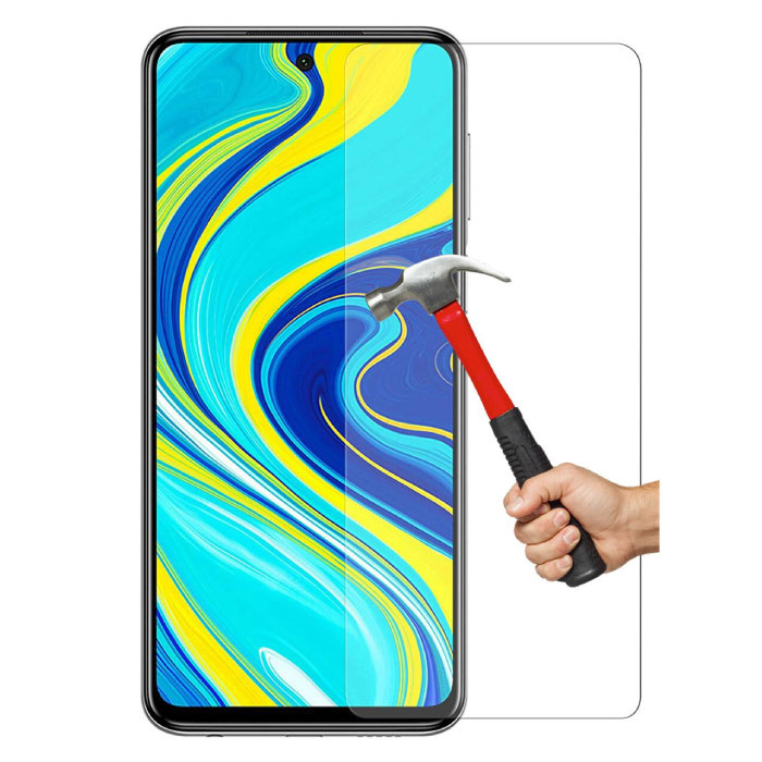 Stuff Certified® 10er Pack Xiaomi Redmi Note 9 Displayschutzfolie aus gehärtetem Glas Filmglas aus gehärtetem Glas