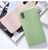 HATOLY Xiaomi Mi 9 Lite Ultraslim Silicone Hoesje TPU Case Cover Donkergroen