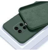 HATOLY Xiaomi Redmi Note 9 Custodia in silicone ultrasottile Custodia in TPU Cover verde scuro