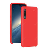 HATOLY Xiaomi Mi 9 SE Ultraslim Silikongehäuse TPU-Gehäuseabdeckung Rot