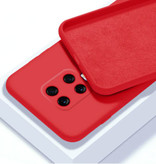 HATOLY Custodia in silicone ultra sottile per Xiaomi Mi 10 Cover in TPU rossa